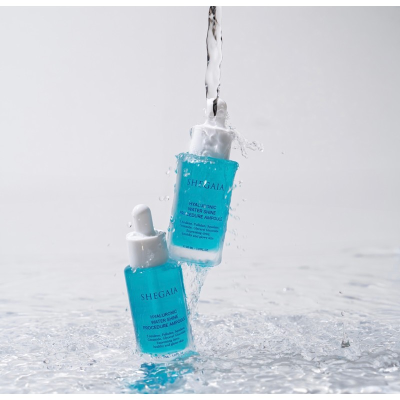 Shegaia Hyaluronic Water Shine Procedure Moisture Ampoule / 쉬가이아 히알루로닉