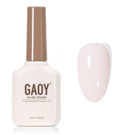 GAOY Nude Jelly Gel Nail Polish, 16ml Sheer Translucent Netural Soak Off Gel Polish, UV Light Cure for Nail Art DIY at Home, 2948 Sheer Opal