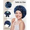 ZURLEFY Satin Bonnet for Sleeping Women, Double Layer Silk Aldult