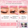 HEYMKGO Kit de Extensiones de Pestañas en Racimo 480 Piezas