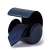 Necktie Storage Tie Case Magnet Storage Box, Cylindrical, Blue