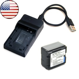 Unbranded Battery + Charger For PANASONIC HDC-HS700 K HDC-HS9 HDC-TM10 HDC-TM15 HDC-TM20