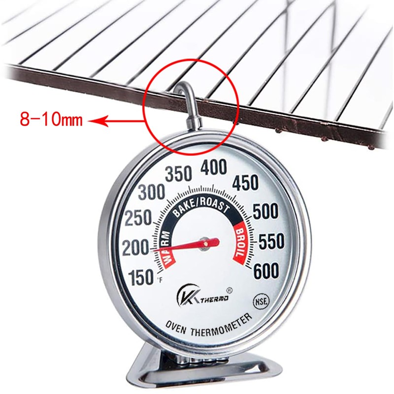KT THERMO Oven Thermometer150-600°F, Oven Grill Fry Chef Smoker Analog