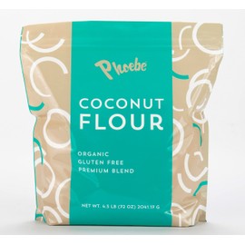 Phoebe Coconut Flour 4.5 lbs (2041.17 g) - Organic, Gluten Free, Premium Blend