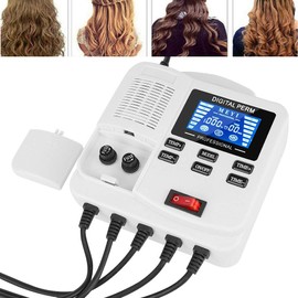 Professional Curling Roller,Small Portable Digital PTC Heating Hair Perm Machine with Hair Roller Styling Tool (EU Plug)