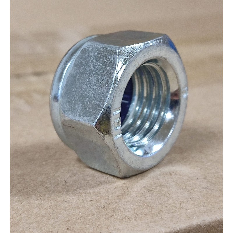 M22 Locking Nyloc Hex Nut 22mm Metal Steel Sheet Zinc