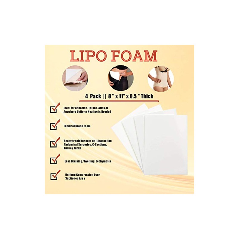 Medcore 4 Pack Lipo Foam Board - Post Surgery Ab