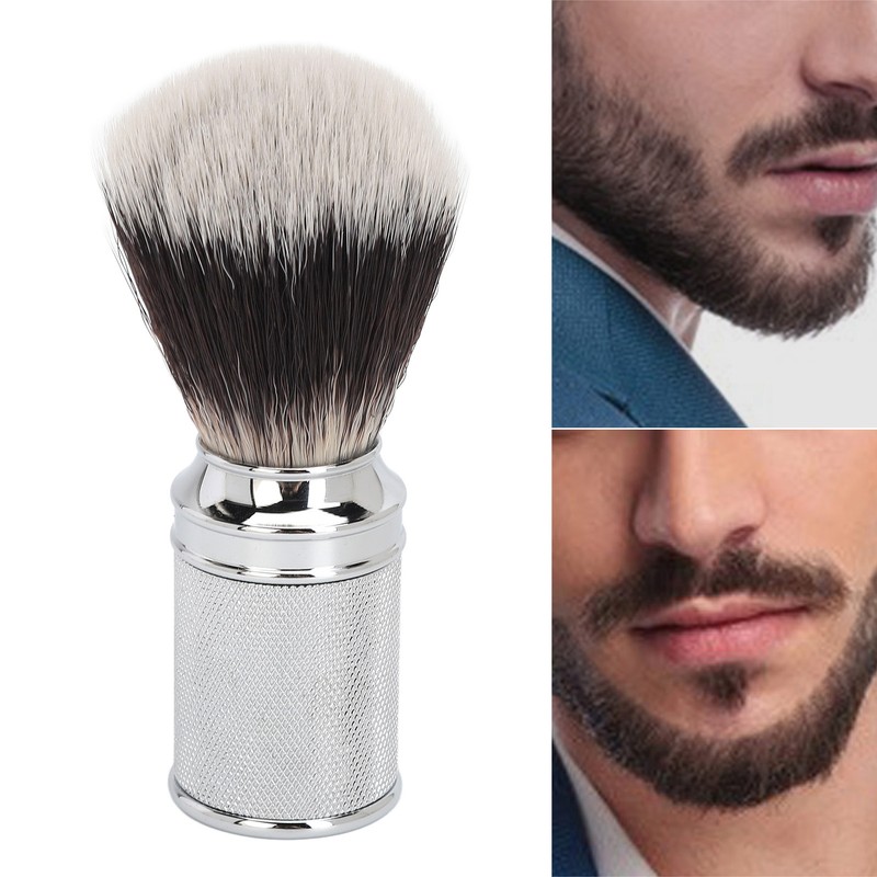 Barber Lathering Brush Soft Nylon Hair Quick Dry Anti Slip