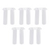 Zwindy 200 Pieces Clear Plastic Glasses Plugs, 5 Types Glasses