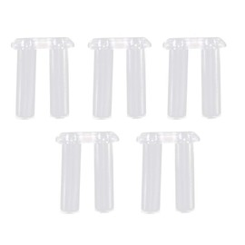 Zwindy 200 Pieces Clear Plastic Glasses Plugs, 5 Types Glasses Repair Fixing Tool for Rimless Glasses Fixing Accessories Tools (1.4/1.5/1.6/1.8/2.0mm)