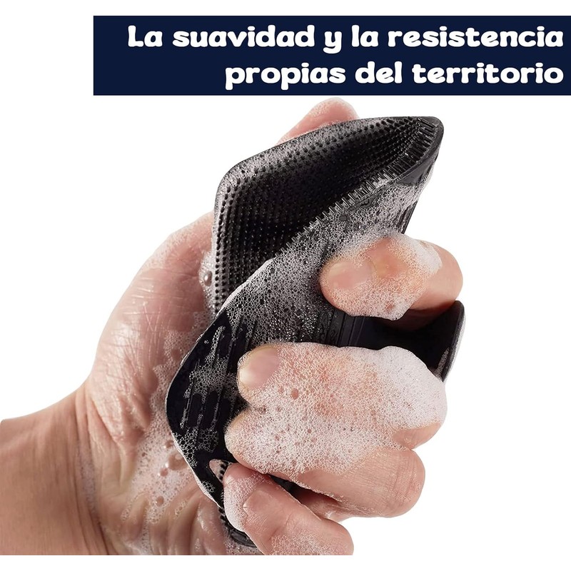 Cepillo corporal de silicona COREFUN para exfoliación profunda y limpieza