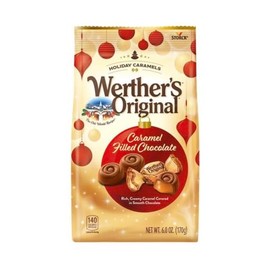 Werther's Original Caramel Filled Chocolate Holiday Caramels, 6 Oz