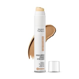 StretchMarkers Concealer+: Conceal & Improve Appearance Stretch Mark Treatment, Medium Tone, 1 fl oz, Caffeine, Shea Butter, Jojoba Oil, Vitamin C&E
