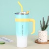 Vaso Térmico 40 oz,Simple Modern Vaso Térmico con Asa y