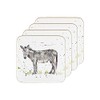 The Leonardo Collection Donkey Wood Coaster Set of 4
