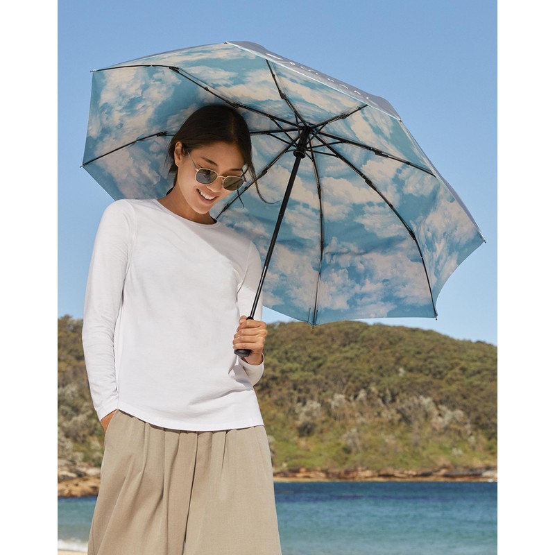 Solbari ULTRACOMPACT Sun Protective Umbrella UPF50+ SKYBLUE 42"