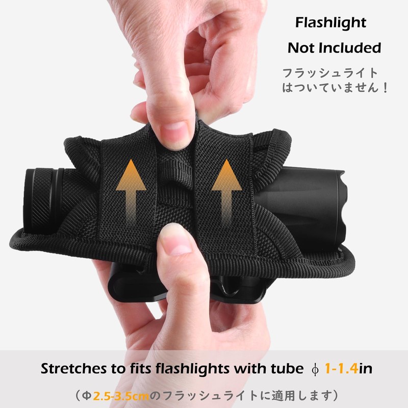 TRIWONDER Tactical Flashlight Pouch Torch Holster LED Flashlight Holder Carry