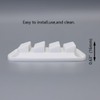 LEQMG Marine Boat Nylon Louvered White Flush Thru Vent