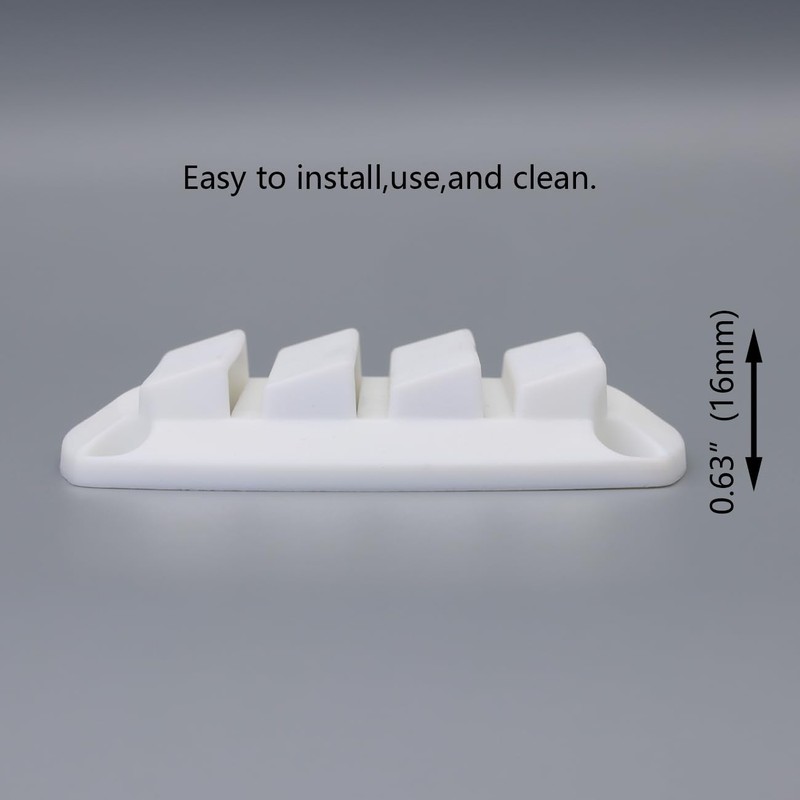 LEQMG Marine Boat Nylon Louvered White Flush Thru Vent