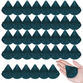 30 Pcs Face Soft Makeup Sponge Triangle Powder Puffs Blackish Green