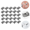 iplusmile Lar Panel Cable Clamp 50pcs Stainless Cable Clamps White