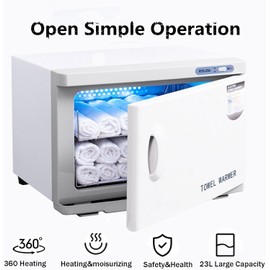 Hot Towel Warmer 23L Extra Large Capacity Hot Towel Cabinet Suitable for Facials Spa Estheticians Massage Salon Heats Up Quick Towel Heater