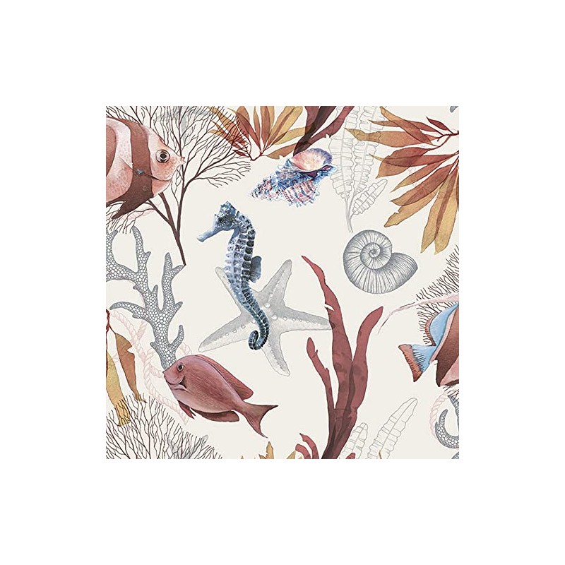 20 Napkins Seahorse and Fish in the Ocean Sea Animals
