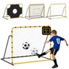 JIRTEMOT 5×4FT 3-in-1 Soccer Rebounder & Goal Net Set