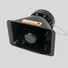 12V High Performance Siren Speaker 200 Watt Rectangle High-Performance PA Siren Horn Speaker Compatible with Any 100-200 Watt 100W 200W Siren System for Police Car, Ambulance, Fire, Car, SUV, Truck RV