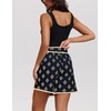 Tomosc Wrap Skirt for Women Casual Mini Skirt Knot Side