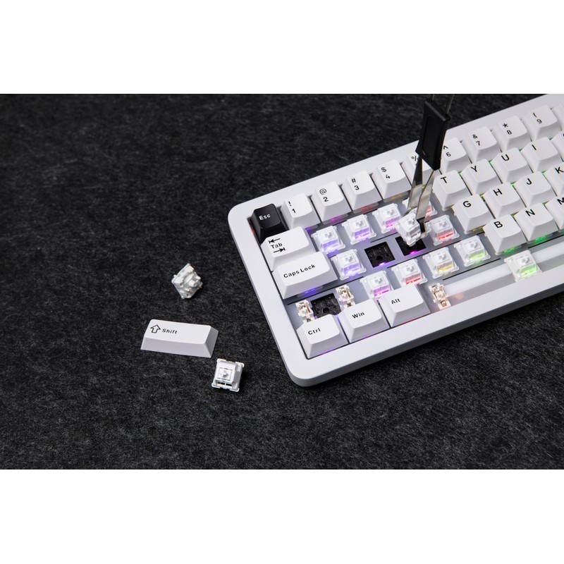 EPOMAKER Galaxy68 QMK/VIA Wireless Mechanical Keyboard, Anodized Aluminum, TOP/Gasket, 6000mAh,