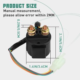 Motorcycle Starter Relay Magnetic Switch for Kymco Grand Dink 125 2001-2007 Mxer 125 (Quad) 2002-2007 Dink 150 1997-2004 Maxxer 300 (Quad) 2006-2010