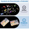 2piezas Cajas organizadoras de plástico transparente de 36 rejillas