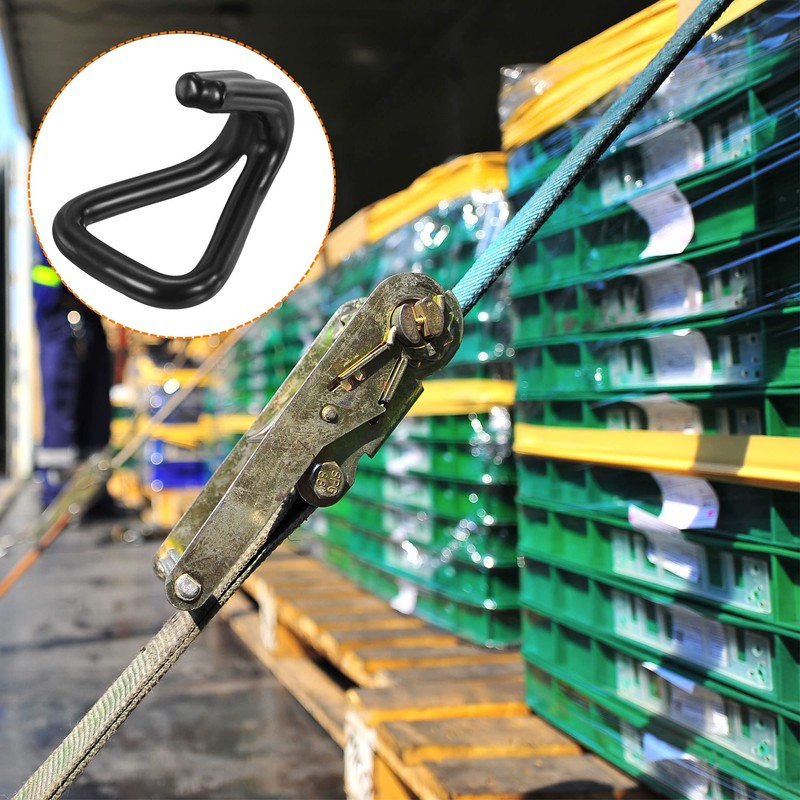 sourcing map Ratchet Double J Strap Hook Load 5511 Lbs