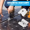 EATHEATY 28 Pack Solar Panel Mid Clamps for 35-50mm Solar