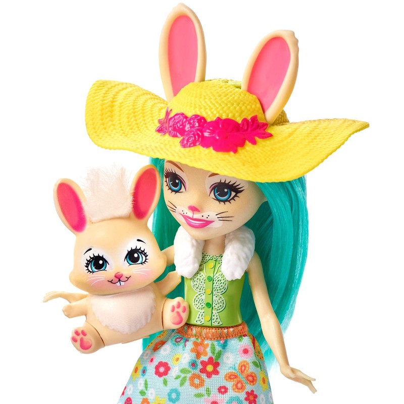ENCHANTIMALS BUNNY BLOOMS PLAYSET WITH FLUFFY BUNNY DOLL & MOP