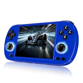 Anbernic RG40XXH Retro-Spielekonsole, 4-Zoll IPS Display, 64GB ROM, Linux 64-bit, RGB-Beleuchtung, Quad-Core A53 - Indigo Blau