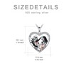 LILALO Nightmare Necklace Sterling Silver Jack and Sally Necklace Jack