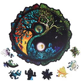 Animal Shaped Wooden Puzzle for Adults, 3D Animal Jigsaw for Men Women, Animal Puzzle with Wooden Box for and Birthday Gifts Family Game (Equatorial Guinea)