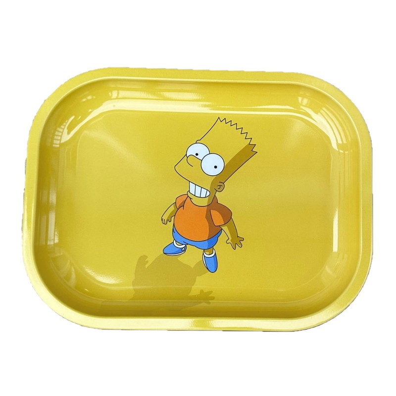 Yellow BART Simpson Rolling Tray