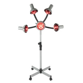 MOCHAG 5 Heads Infrared Heat Lamp, 750W Professional Standing Salon Hair Dryer Steamer, Color Processor Styling Perming Dryer Accelerator, Salon Barber Equipment for Hair Salons Beauty Salons Homes