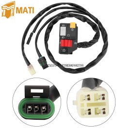 M MATI For Honda Sportrax 250 TRX250EX Left Switch Assembly Start Stop Light 2001-2005