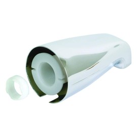 EZ-FLO 5-1/8 inch Length Adjustable Bath Tub Spout with Face Bushing, Chrome, 15074