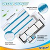 KEEPOW Reusable Mop Pads Refills, Vacmop Replacement Pads Compatible with
