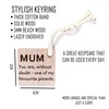 Mother's Day Card - With Funny Mum keyring keepsake -