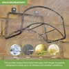 BLOSTM Wall Mounted Garden Hose Hanger - Solid Steel Hose