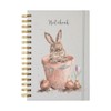 Wrendale Designs by Hannah Dale - The Flower Pot Illustrated Spiral Bound Lined Notebook - A5