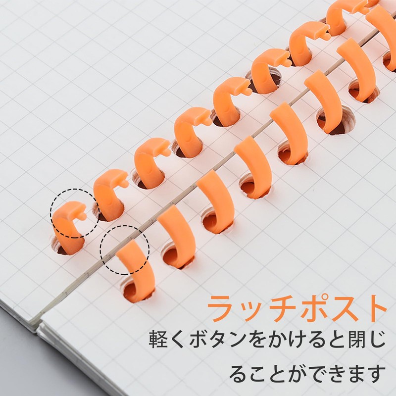 ALLVD Loose Leaf 30 Hole Bound Rings 10 Pieces (5