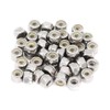 Hmevsafinect 50 Pack 8#32 Nylon Insert Lock Nuts,304 (A2-70) Stainless