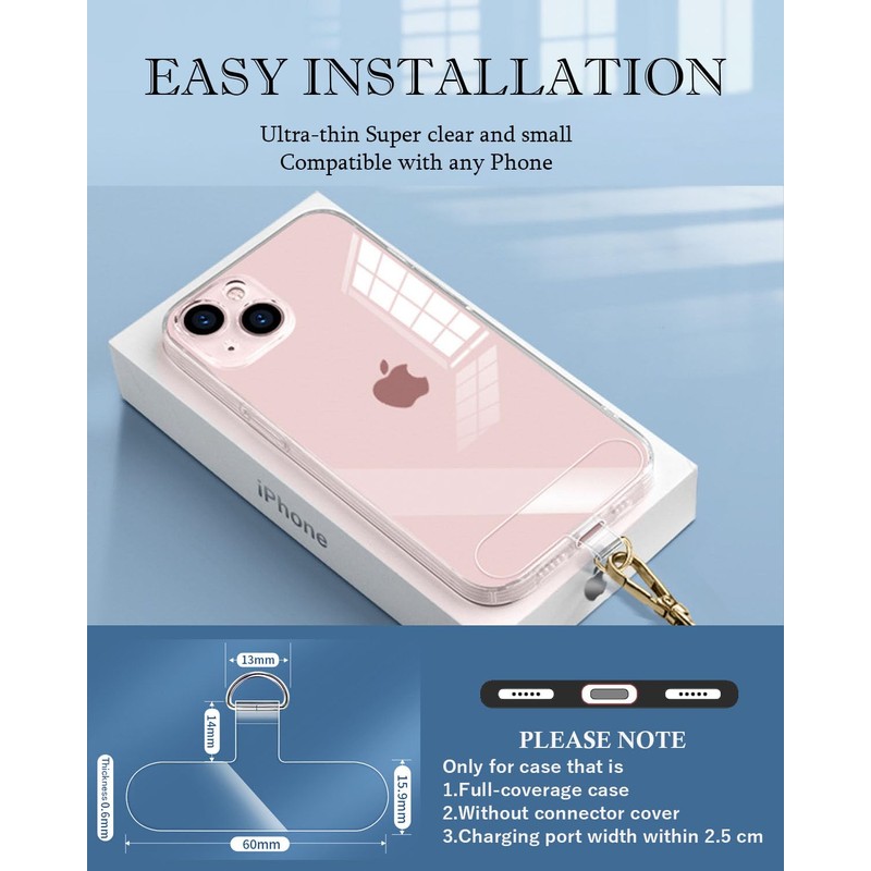 VSuRing Cell Phone Strap Pad, graish beige